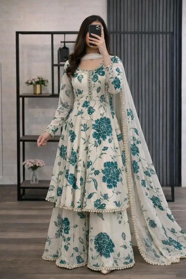 Golap Gown Three Piece for Women | Cotton Printed Three Piece Dress | Stylish Ladies Dress Bangladesh