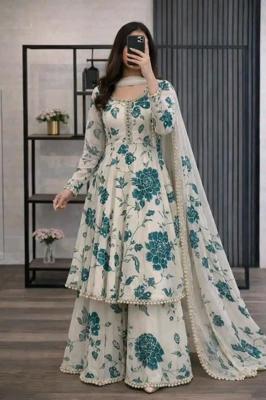 Golap Gown Three Piece for Women | Cotton Printed Three Piece Dress | Stylish Ladies Dress Bangladesh